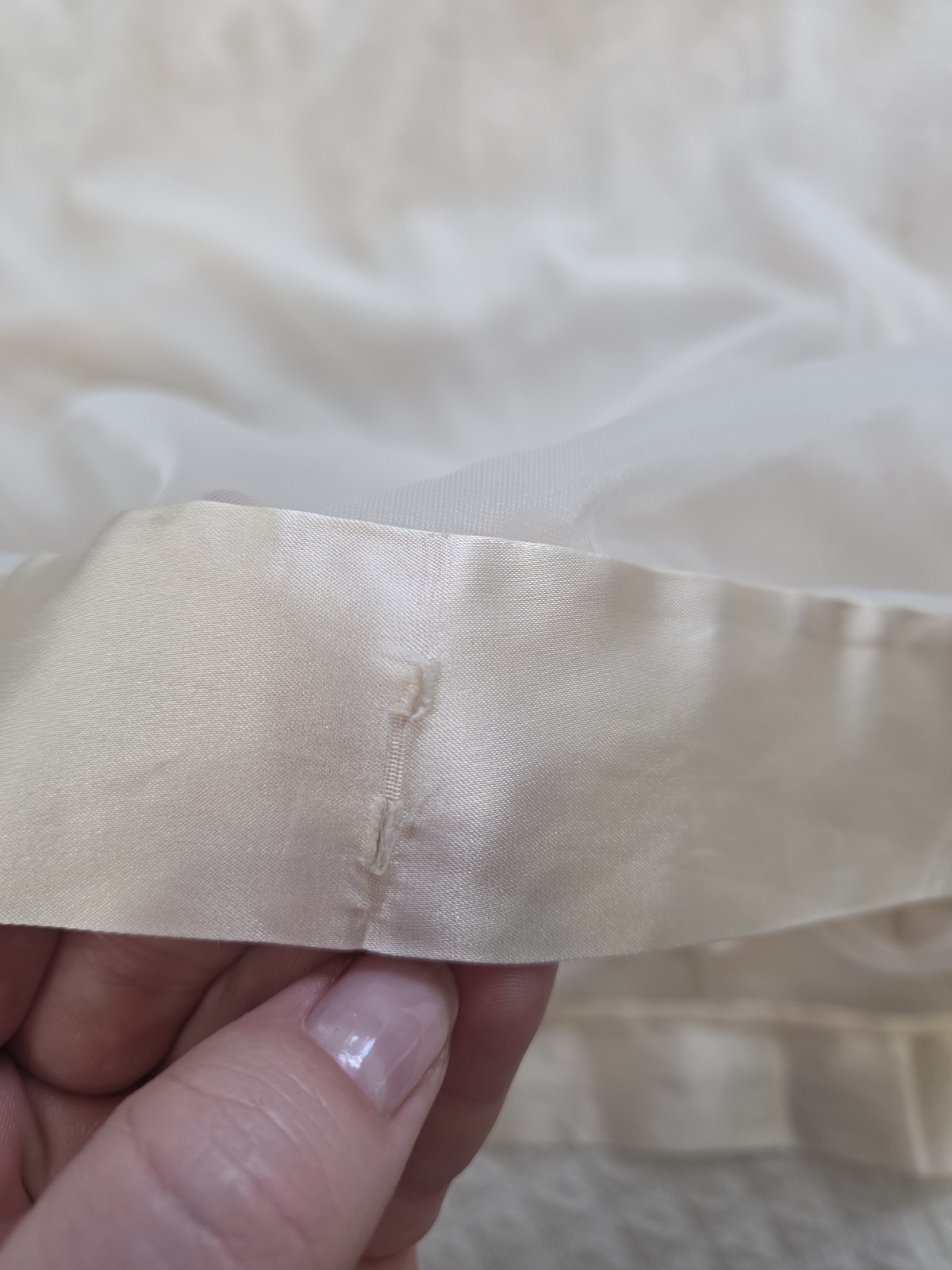 60s Gossard Artemis Butter Cream Nylon Chiffon Sheer Swing Nightgown Chemise