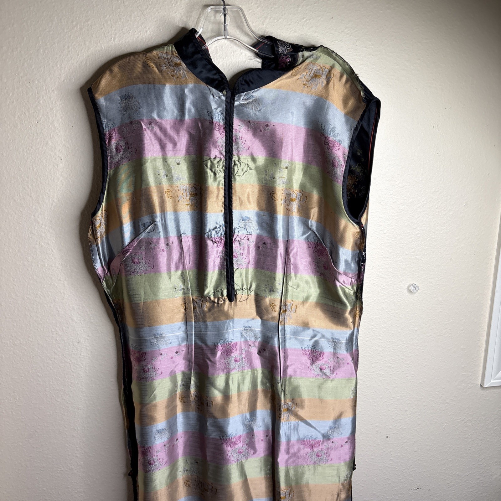 Vtg Oriental S.F. China Black Dress Womens Asian Kimono – 42