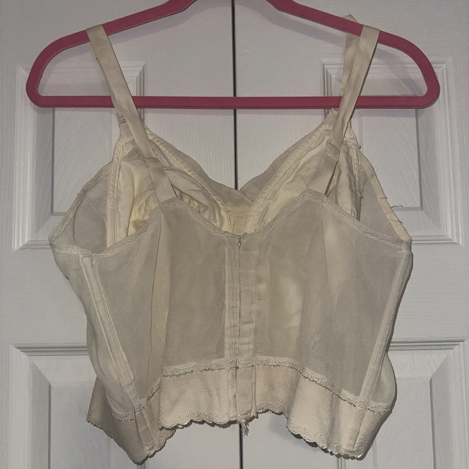 Vintage 1960s Playtex Living Stayless Longline Bra Style #279 Size 36C Lace