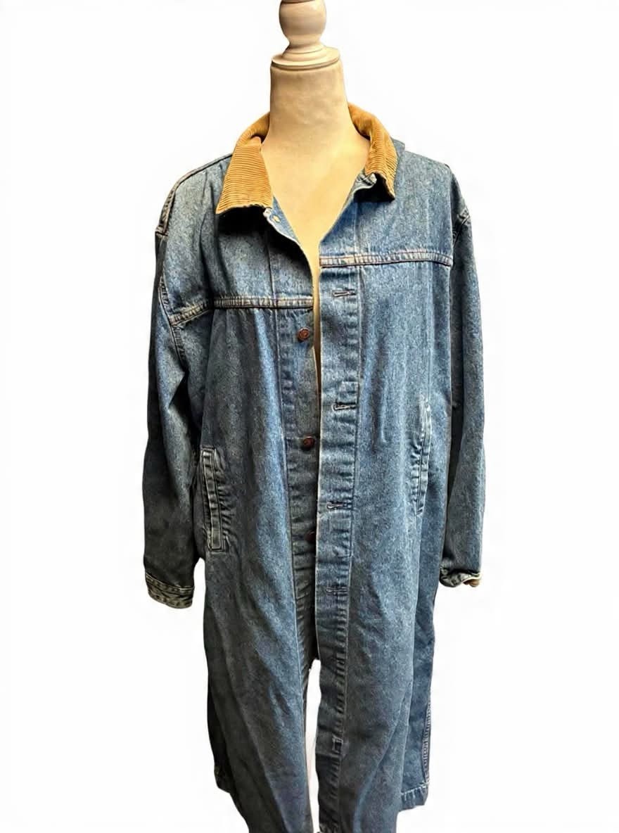 Vintage Levi-denim Duster Coat