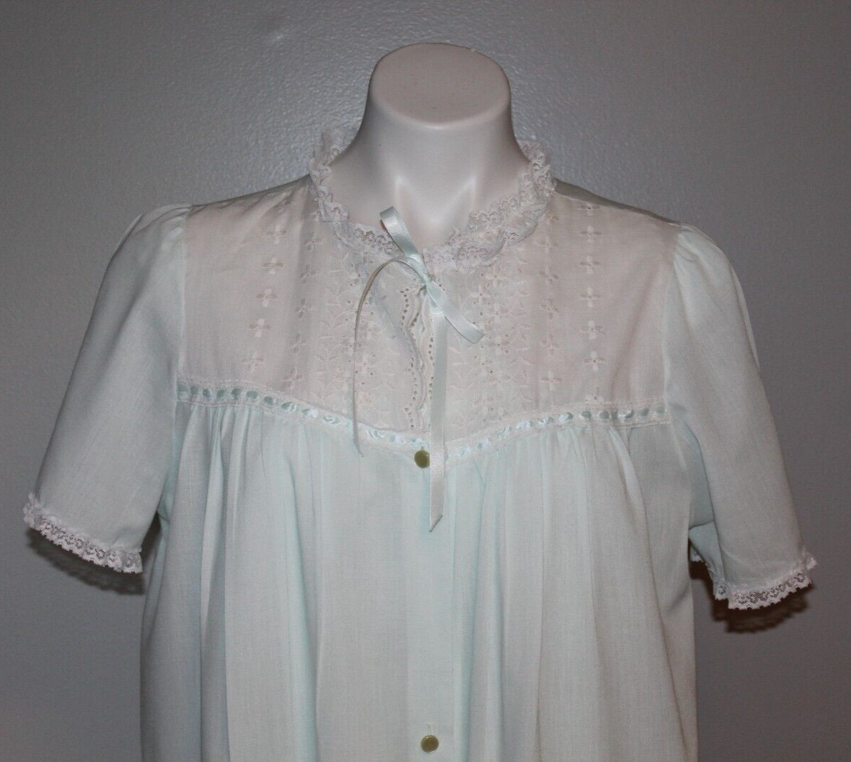 Vintage Sears Light Mint Green Peignoir Set size Medium