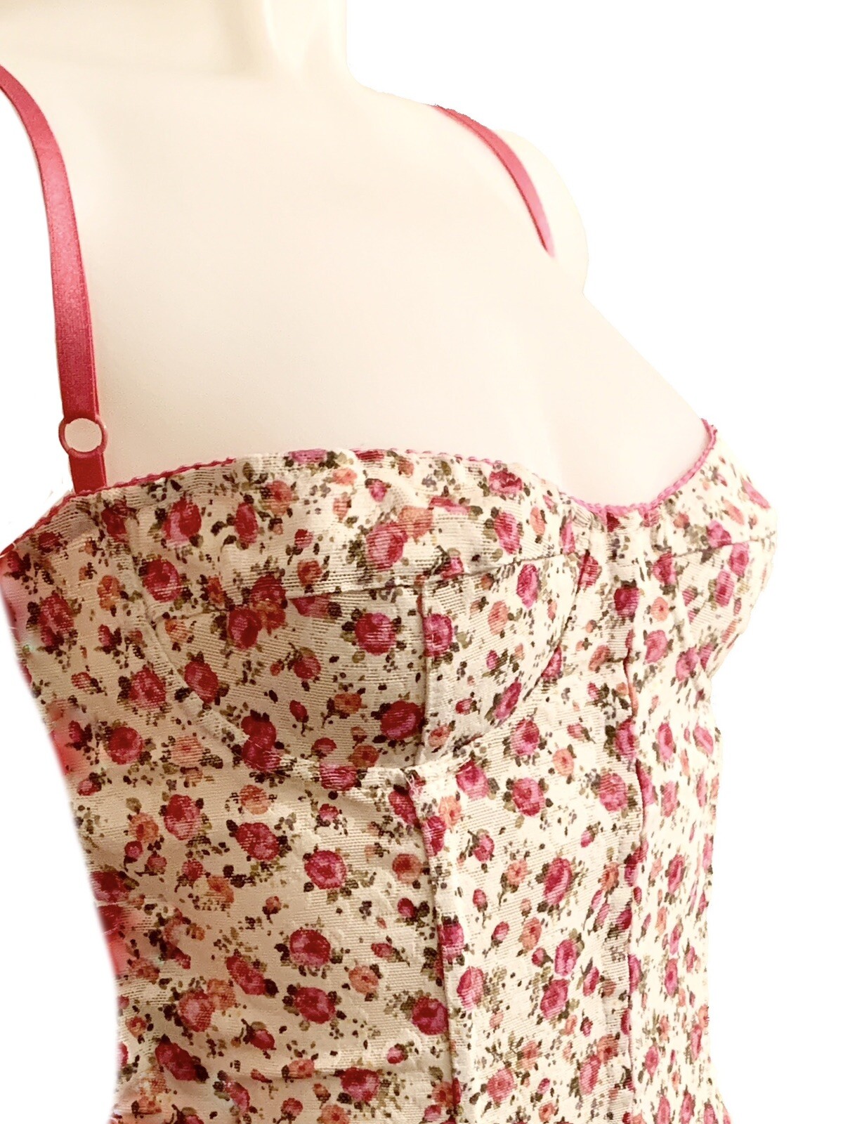 NEW Dolce & Gabbana D&G Vintage Early 2000’s Y2K Floral Corset Top Size Large L