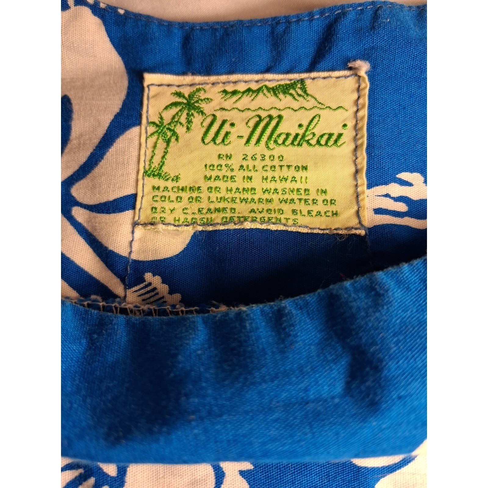 Ui Maikai Vintage Hawaiian Long Maxi Dress Made In Hawaii 60’s 70’s Caftan S/M