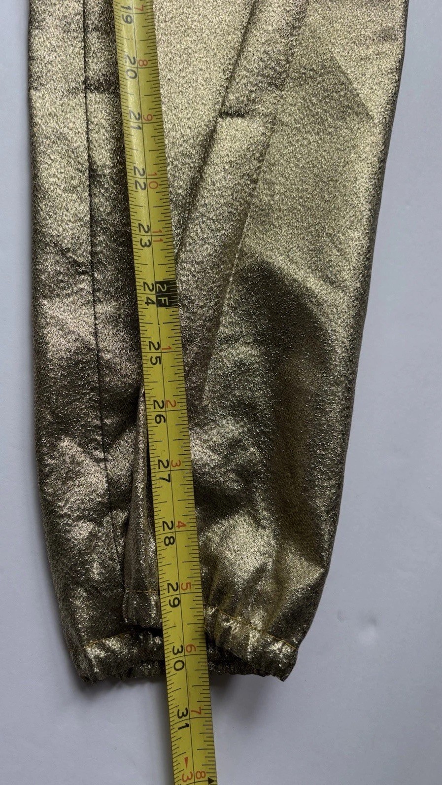 Vintage Malbe Original 2Pc Belted Pant Suit Gold Tank Top & Pants See Note
