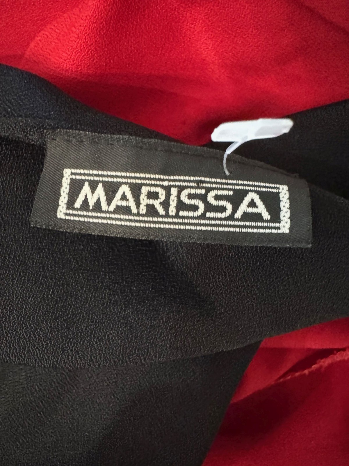UNIQUE! VINTAGE MARISSA EMBELLISHED RUFFLED WAIST JUMPSUIT SZ S/M
