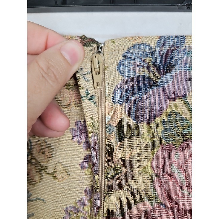 Vintage Compagnie Internationale Express Tapestry Mini Skirt Size L 90s Floral