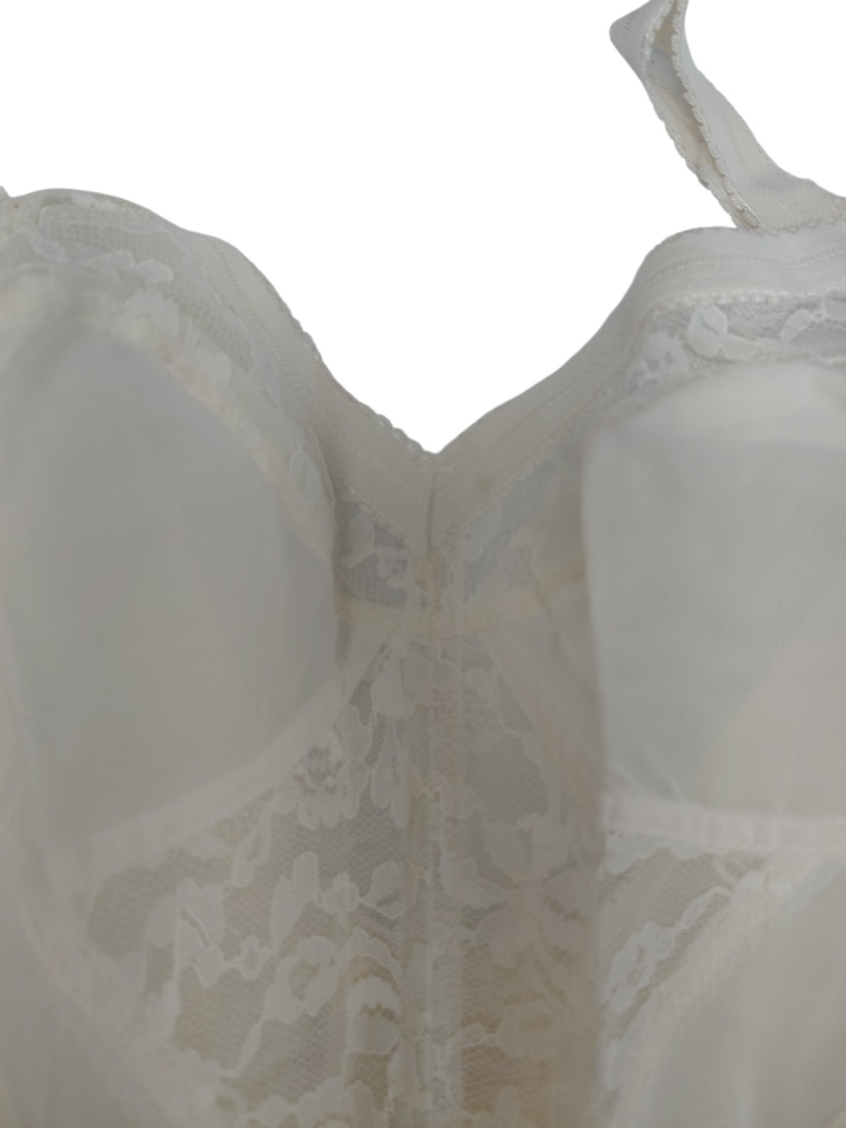 Vintage Sheer Beauty Carnival Longline Bra Size 34B