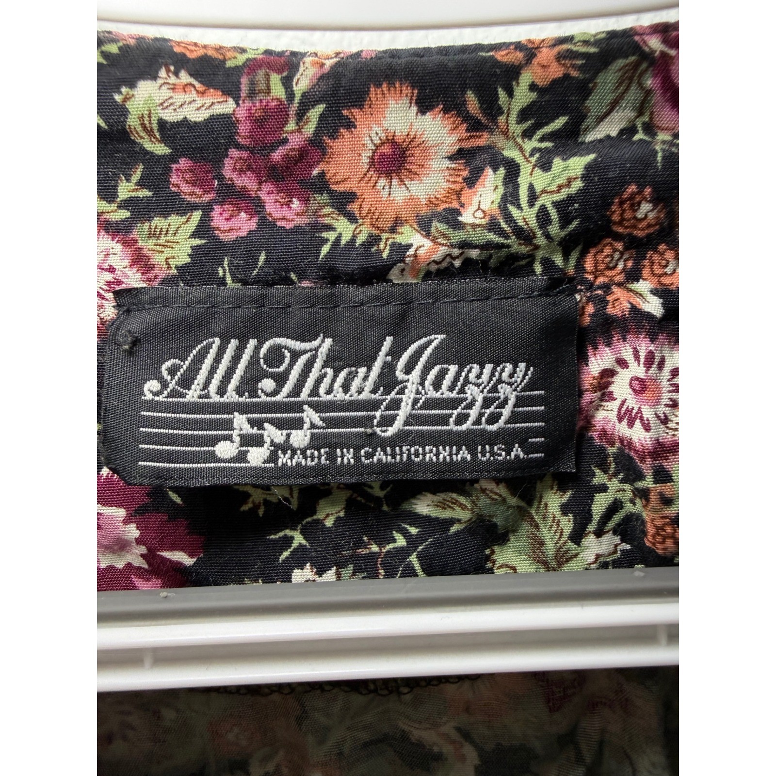 All That Jazzy Vintage 90s Floral Button Front Mini Dress Small Cottage