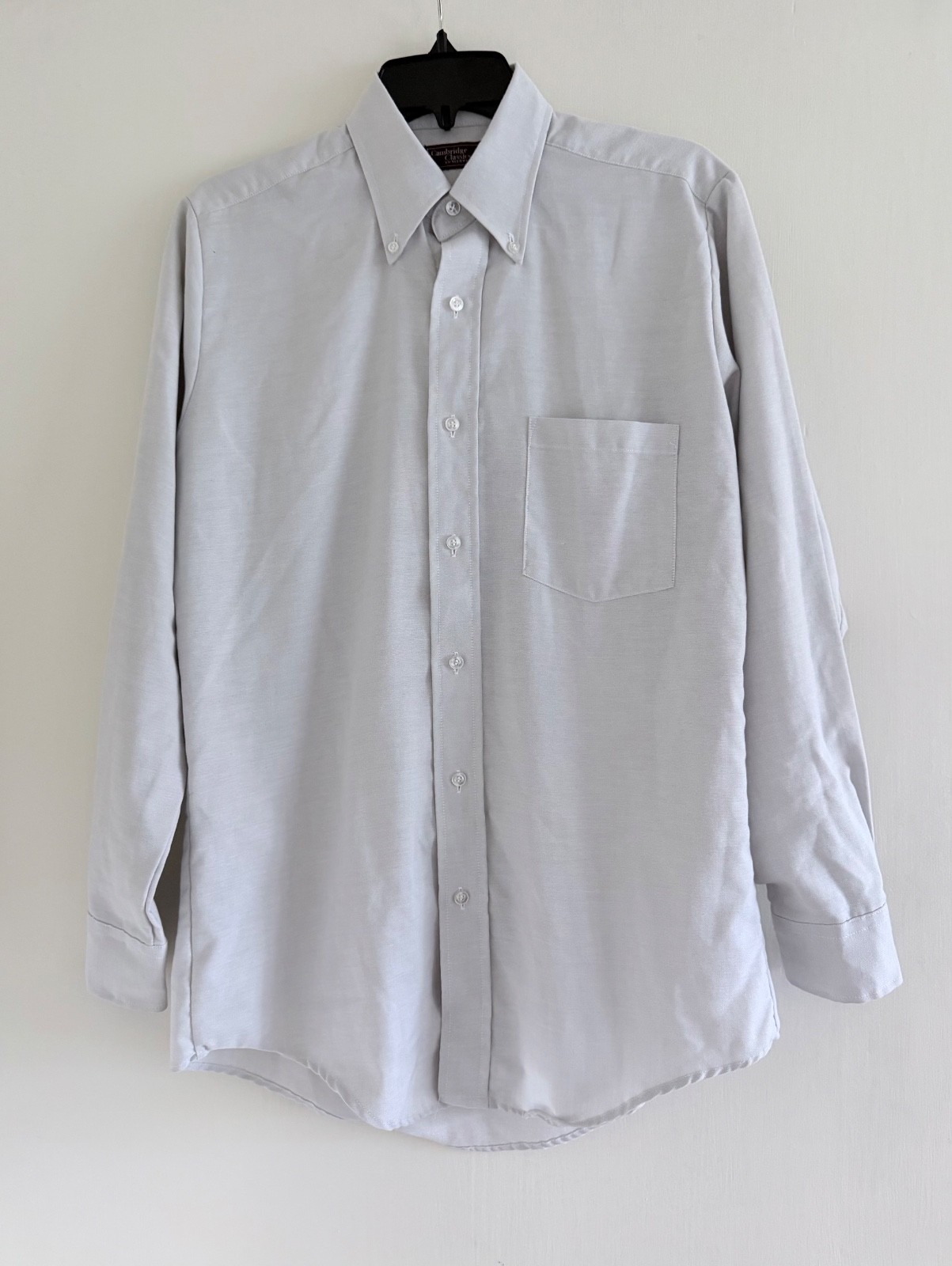 vintage cambridge classics by mervyn’s cotton dress shirt, off white, M