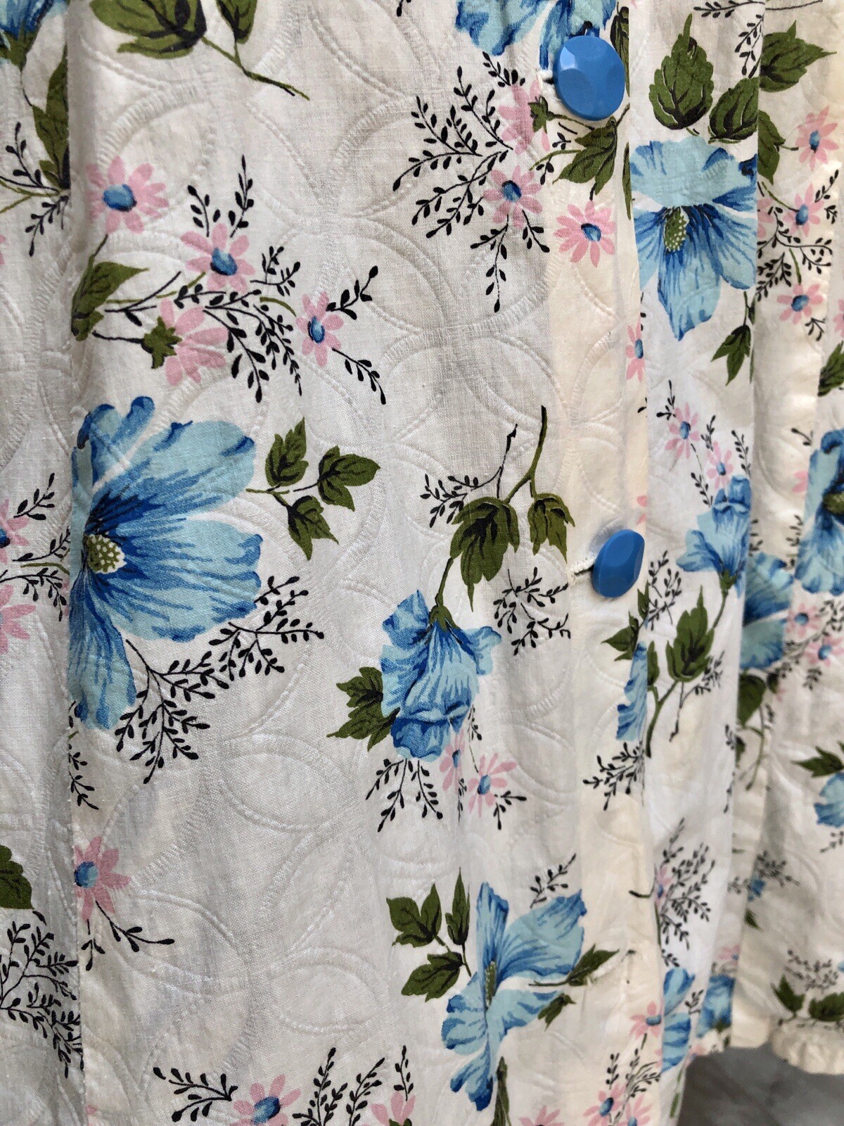 VTG 1940s PRINCESS Style FLOWER PRINT „Monte Carlo Fashions” Dressing Gown-Dress