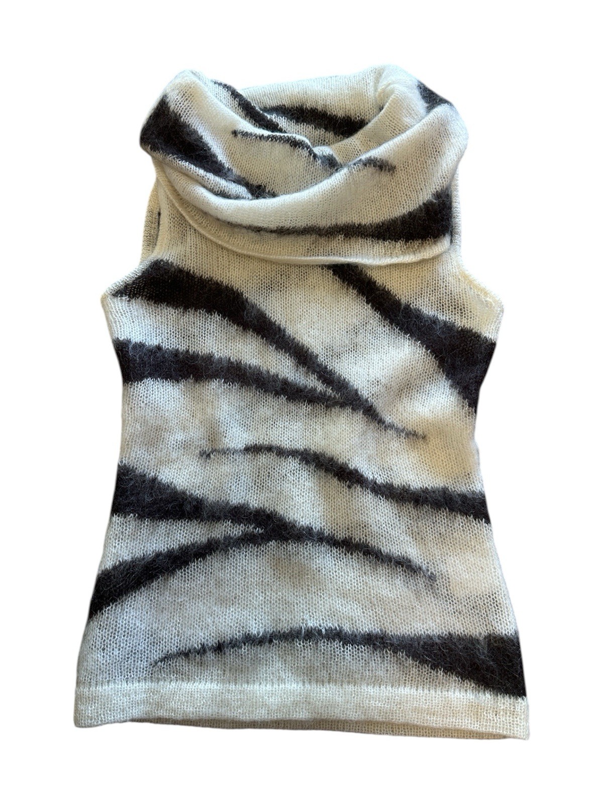 Vintage 90s y2k mohair blend fuzzy cowl neck sweater Japanese brand vivayou