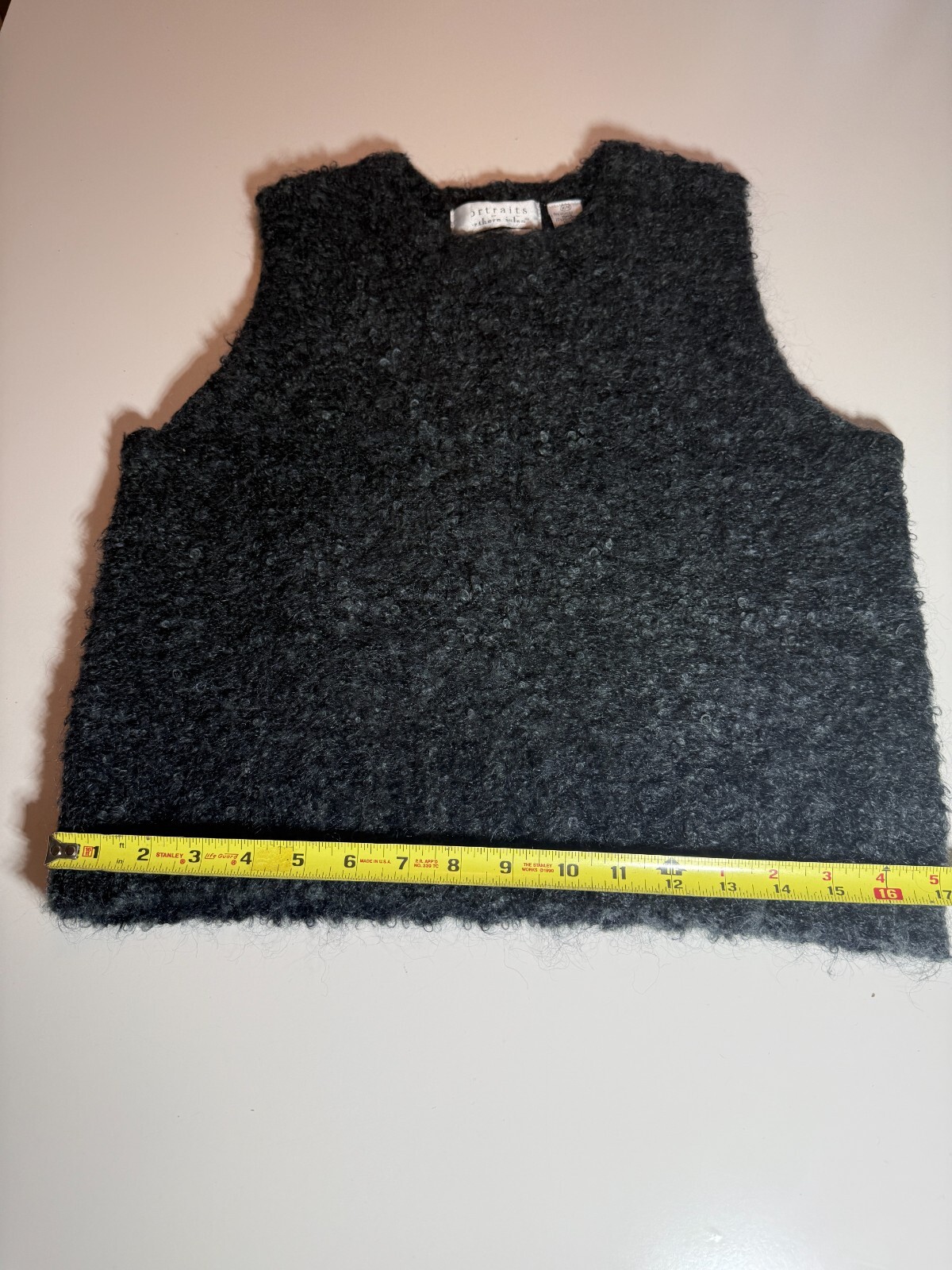 Vintage Portraits By Northern Isles Women Hand Made Mohair Blend Vest Size M/M