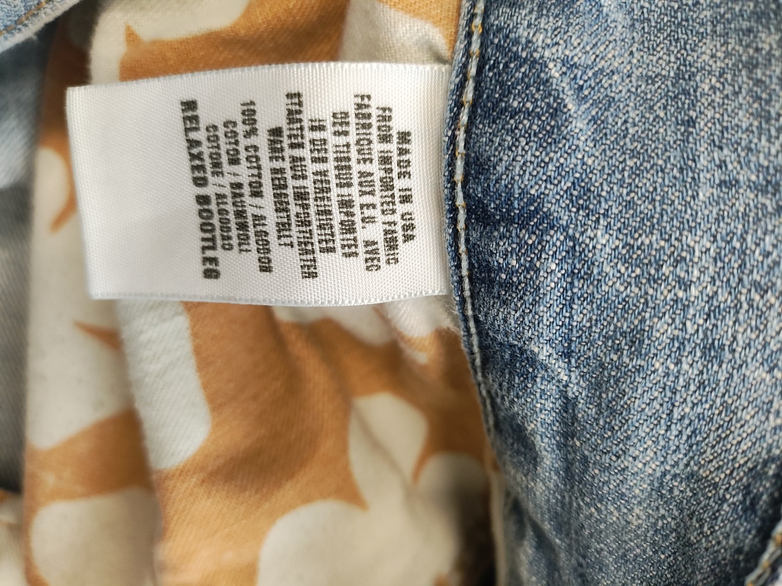 Lucky Brand By Gene Montesano Reg Inseam Light Distressed Denim With Logo Lined