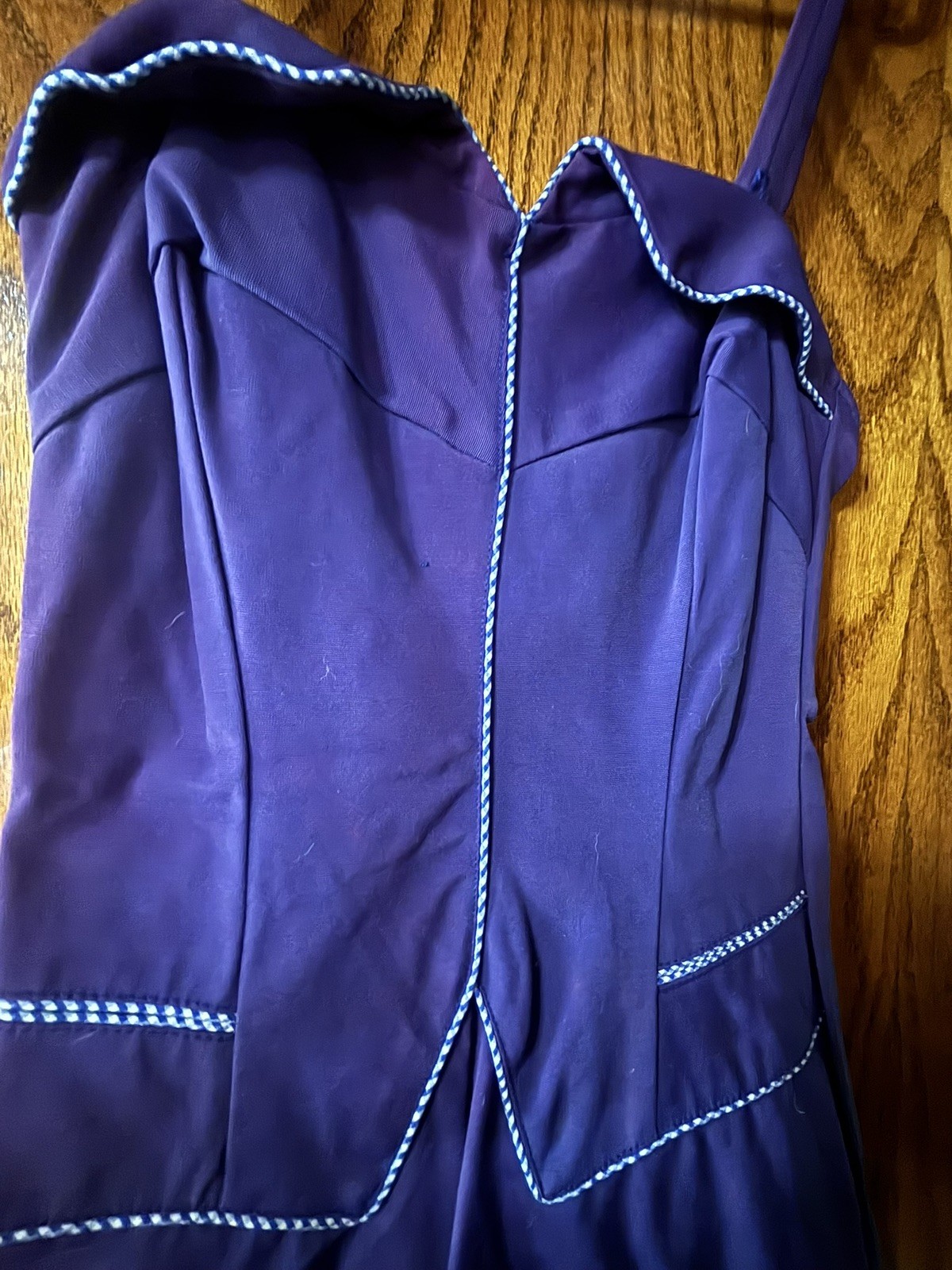 Vintage 1960s Cole of California Swimdress Swimsuit Mod 14 Blue