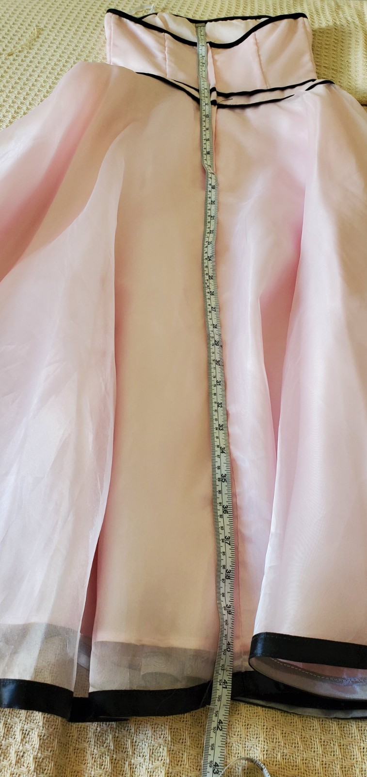 Scott McClintock Pink/Black Strapless Dress for Prom, Wedding, Party