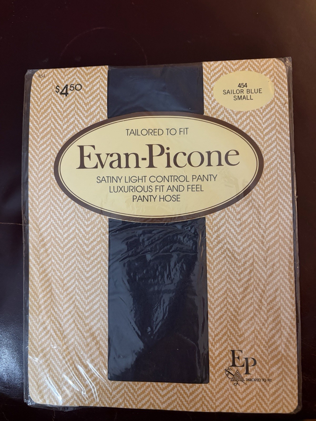 Evan Picone Control Top Cotton Shield Sandalfoot Panty Hose NIP Small New Grey