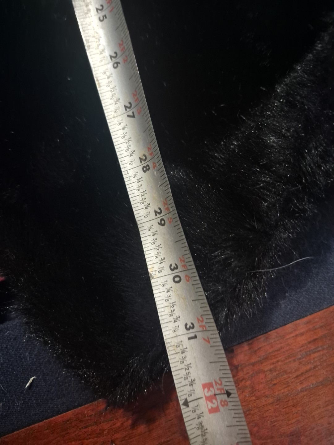 Vintage 1970’s Black Simulated Fur Coat Jacket Made In ENGLAND SIZE M/L