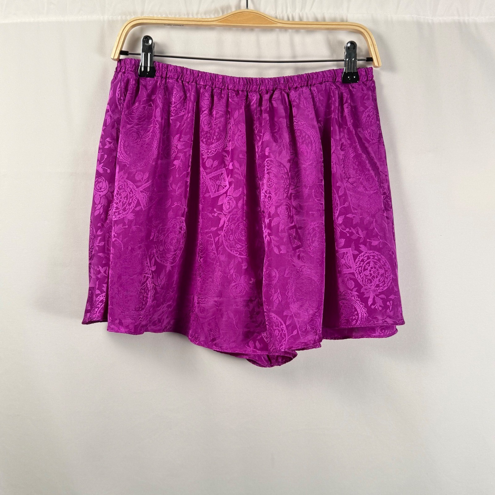Vintage Victoria’s Secret Gold Label Pajama Set Womens L Jacquard Satin 90s Y2K