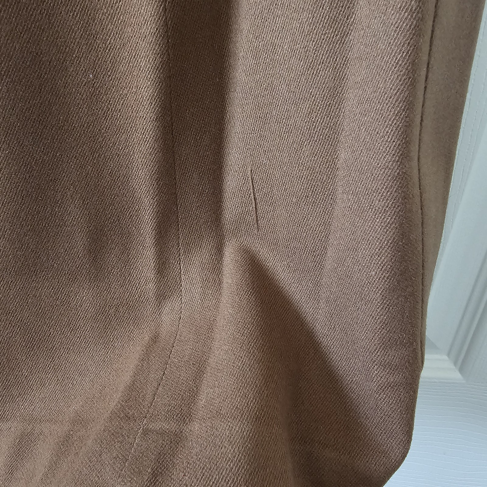 1940s Vintage Betty Rose S XS Wool Princess Seam Blazer Skirt Suit Set Camel #36