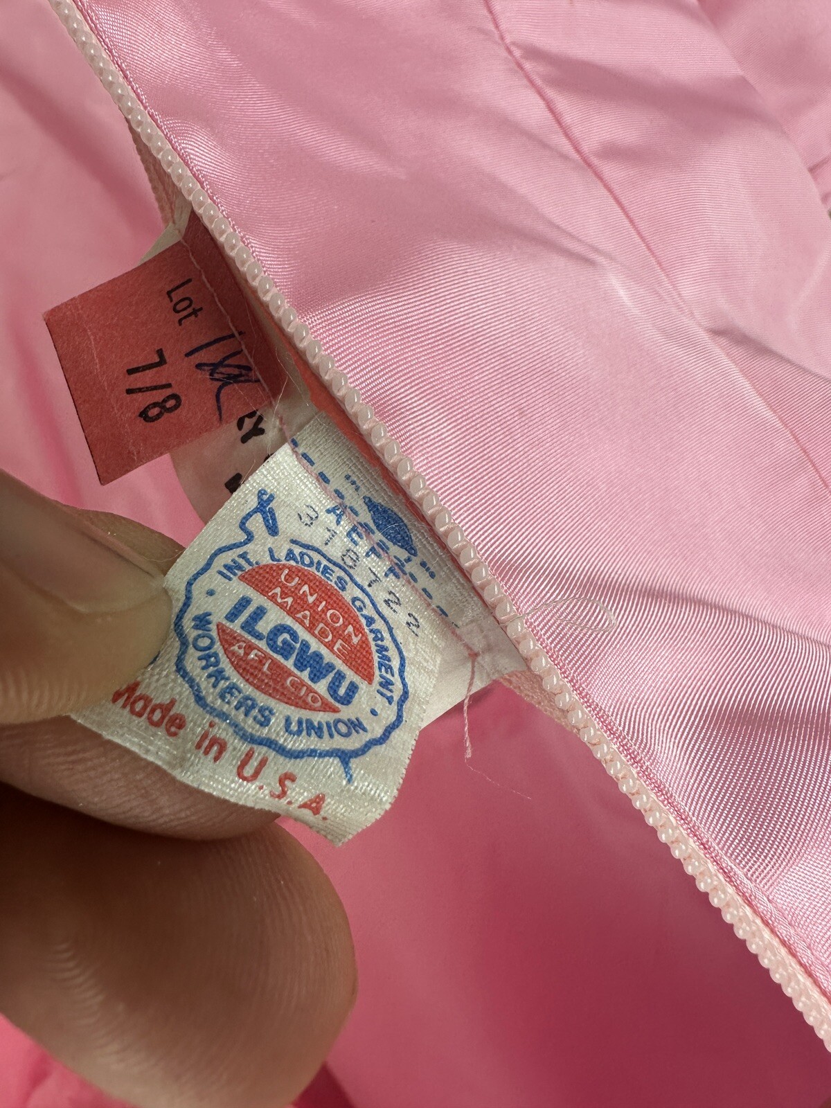 Vintage 1980s Pink Princess Cut Peplum Dress With Bow Accent As Pictured