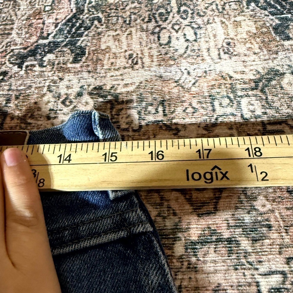 Vintage Lee Jeans Women’s 31×31 Blue Cotton Denim Mom Tapered Leg Faded Workwear