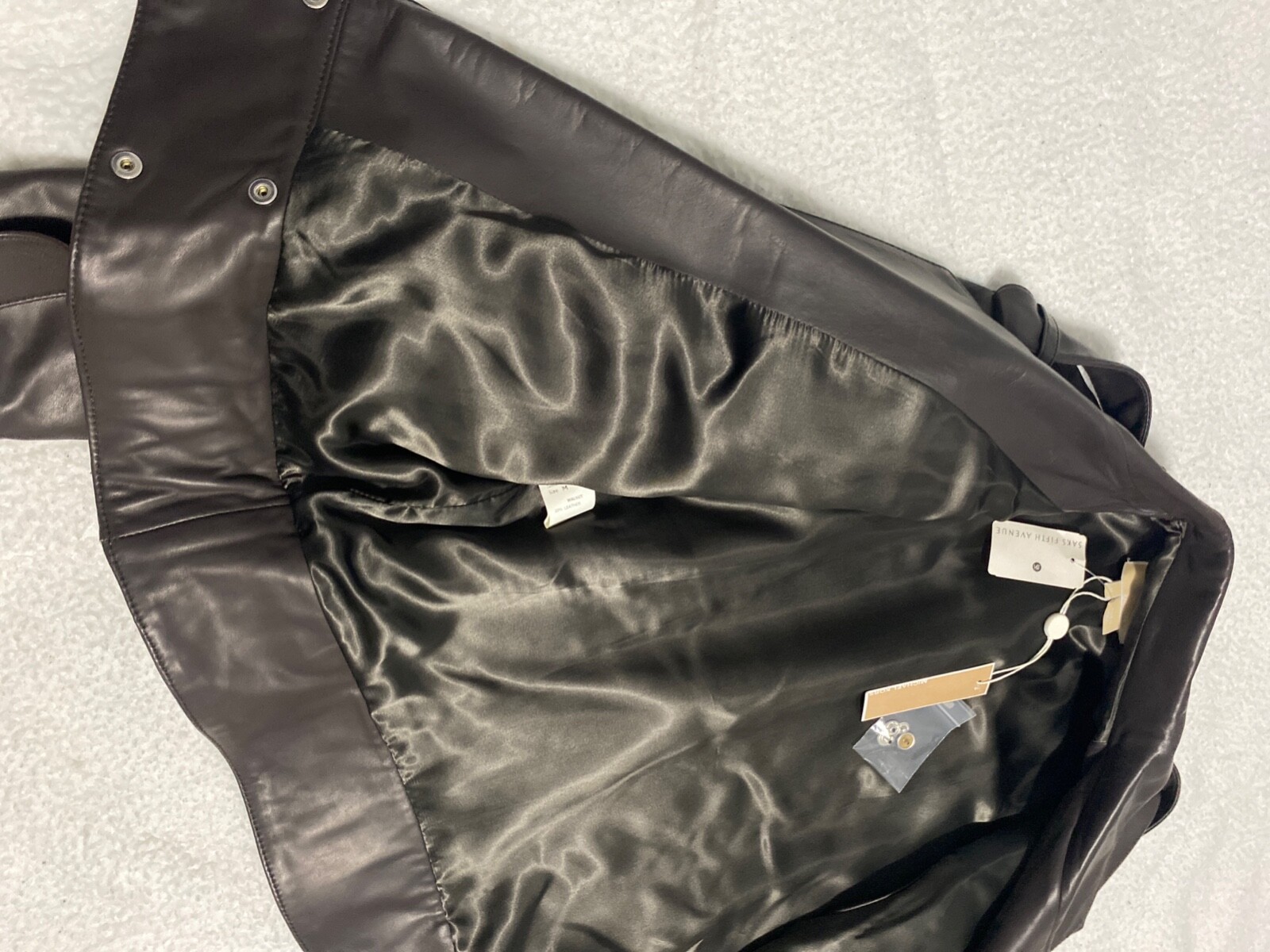 Michael Kors, Lamb Skin jacket w/ belt, Walnut, Medium, Brand New, Vintage