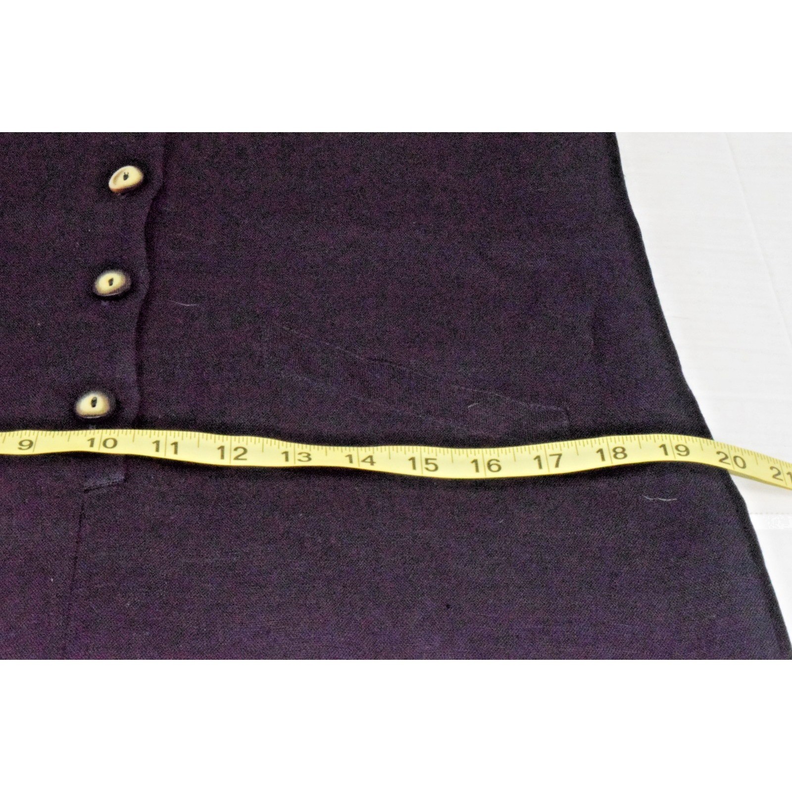 Vintage Linen Dress The Limited Size S 90s Black Quarter Button Lined Made Italy