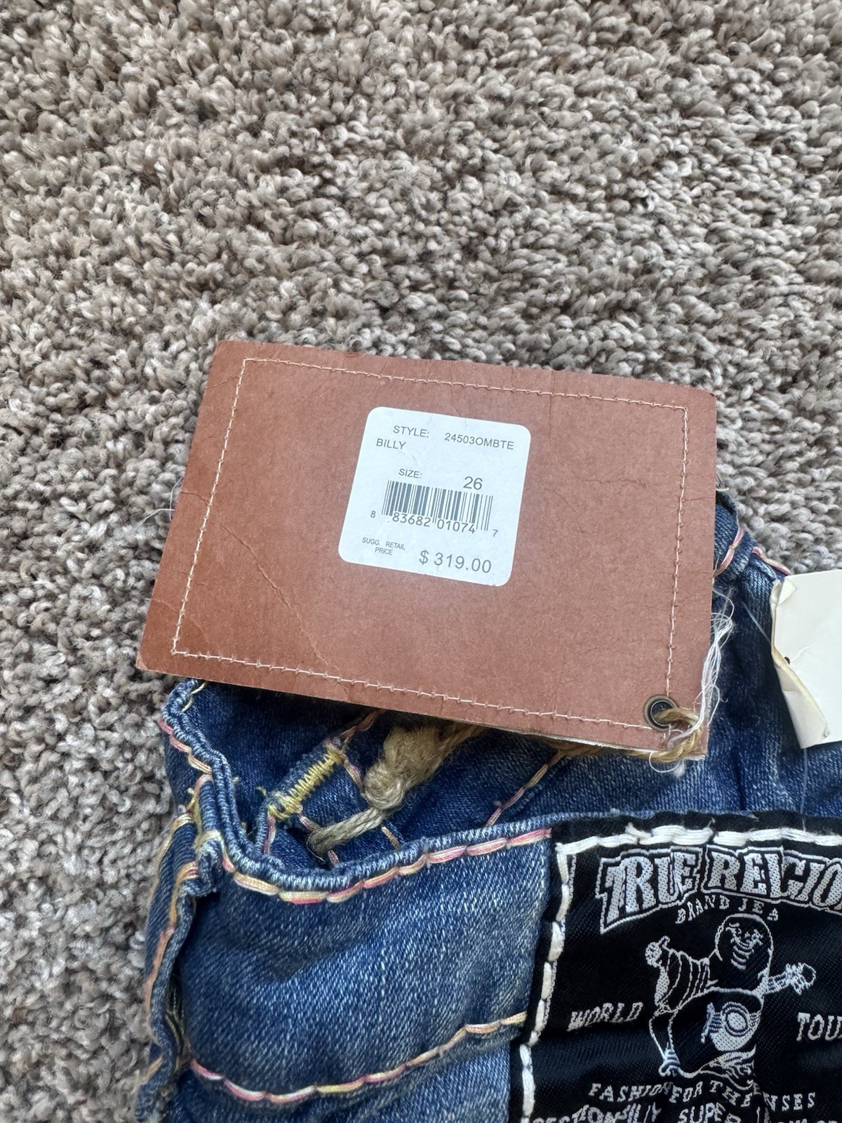 True Religion Billy Super T Bootcut Jeans NWT Made USA 29 Style 245030MBTE