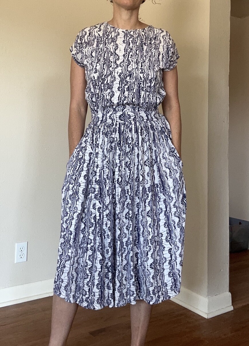 Vintage Passports 90s Open Back Purple Dress New York Summer Woman’s M