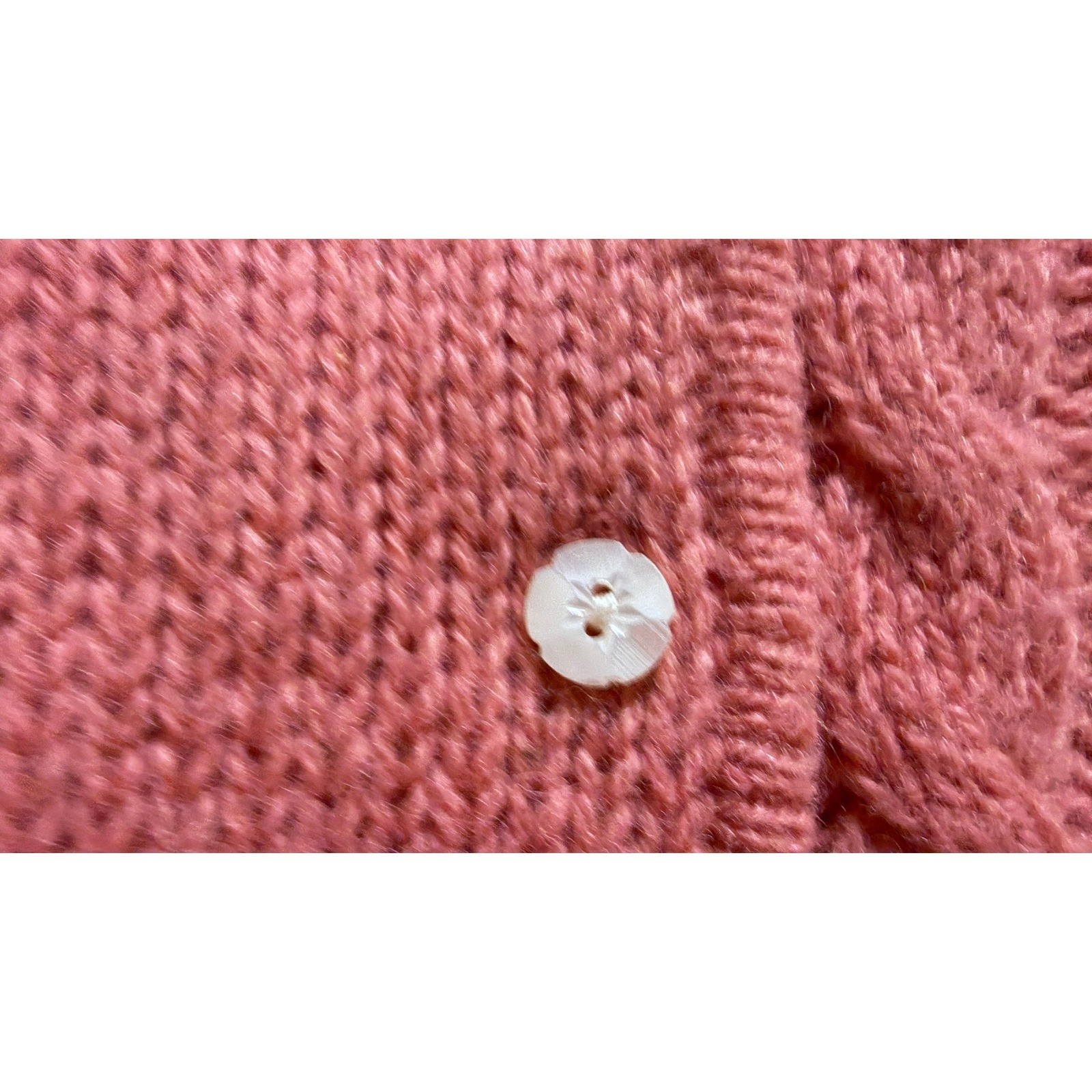 Robert Scott Vintage Shetland Wool Cable Cardigan Sweater Cottage Preppy Girly
