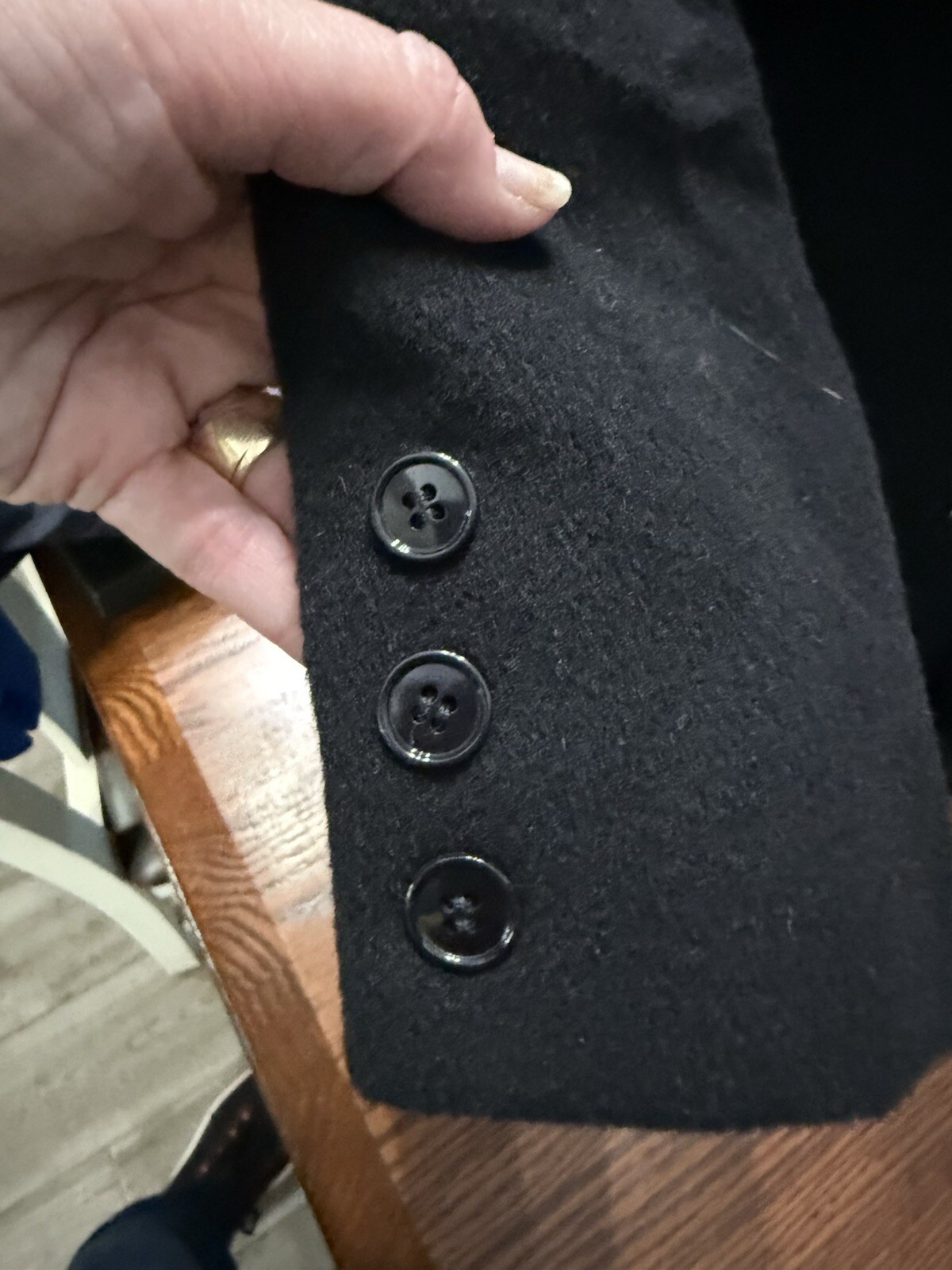 Vintage Ungaro Solo Donna Women’s Coat, Sz 42 /8 US, Black 100% Wool, Italy