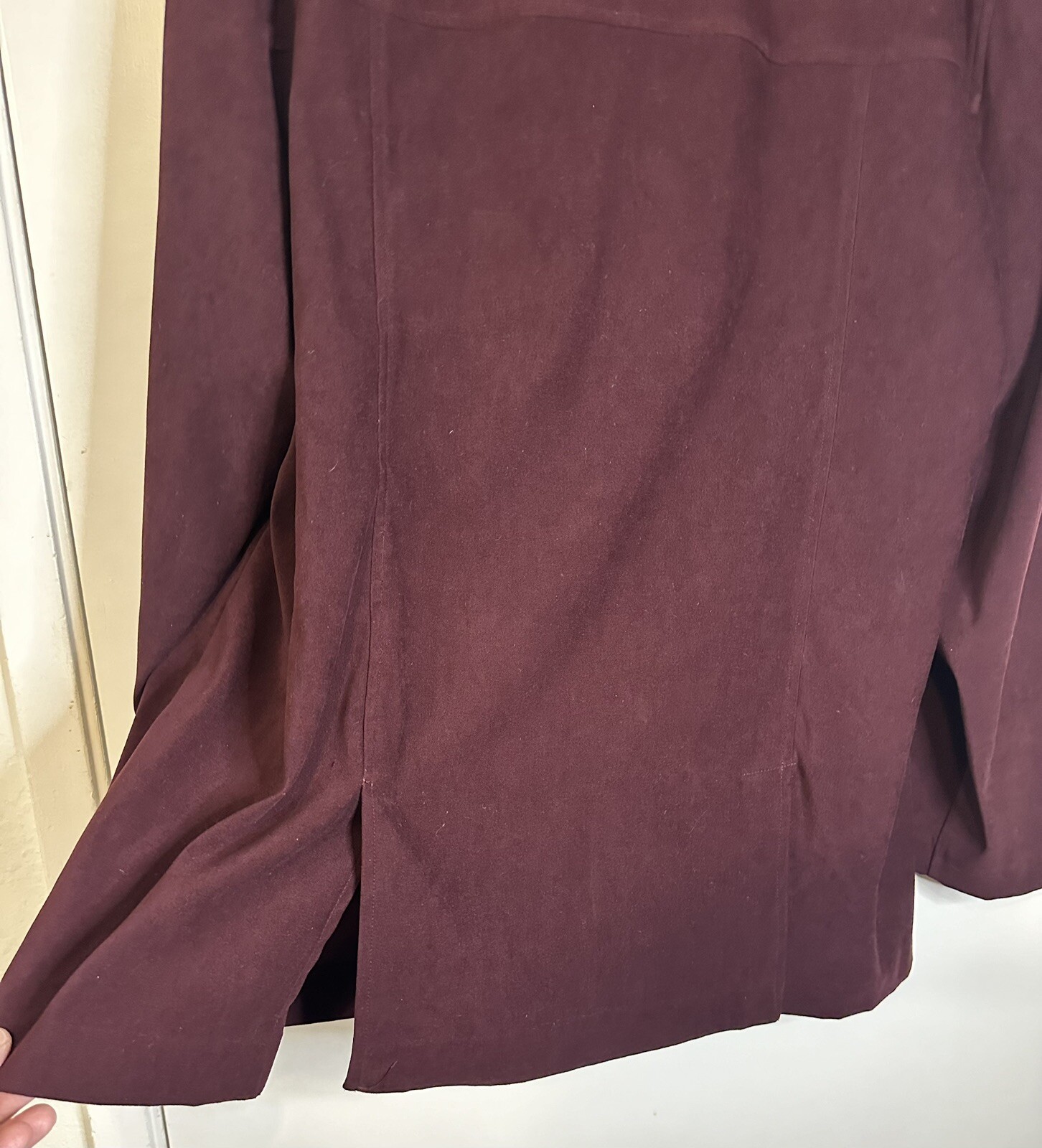 Vintage Maggie McNaughton Purple Suede Shacket Women Blazer Career Classic 18W