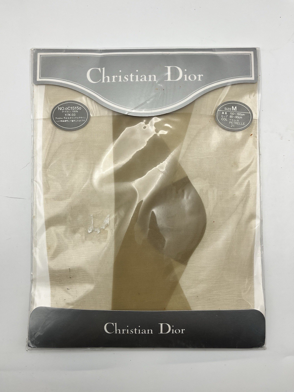 Vintage Christian Dior Tights Pantyhose Sheer Japan Size M 150-160 Petrelle N.21