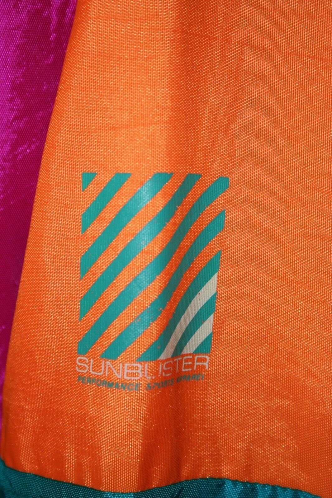 VTG Women’s Colorblock Windbreaker Pullover L SUNBUSTER Ski Jacket Nylon 1980s