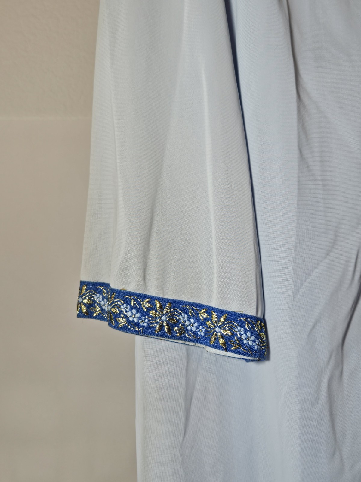 Vintage Nylon Peignoir Set Nightgown & Robe Lorraine L Blue 2 Tone rare style