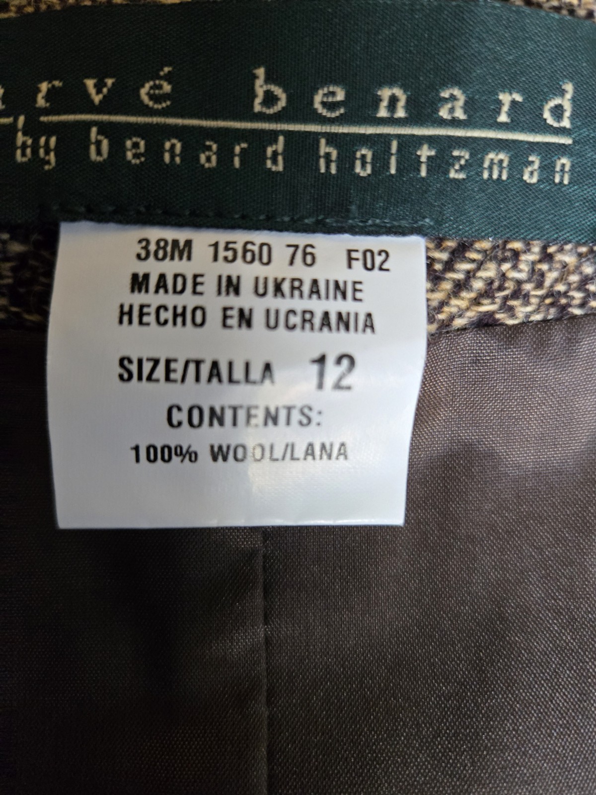 Harve Benard byBenard Holtzman/jumperDres/vintage/women/size12/wool/brown/pocket