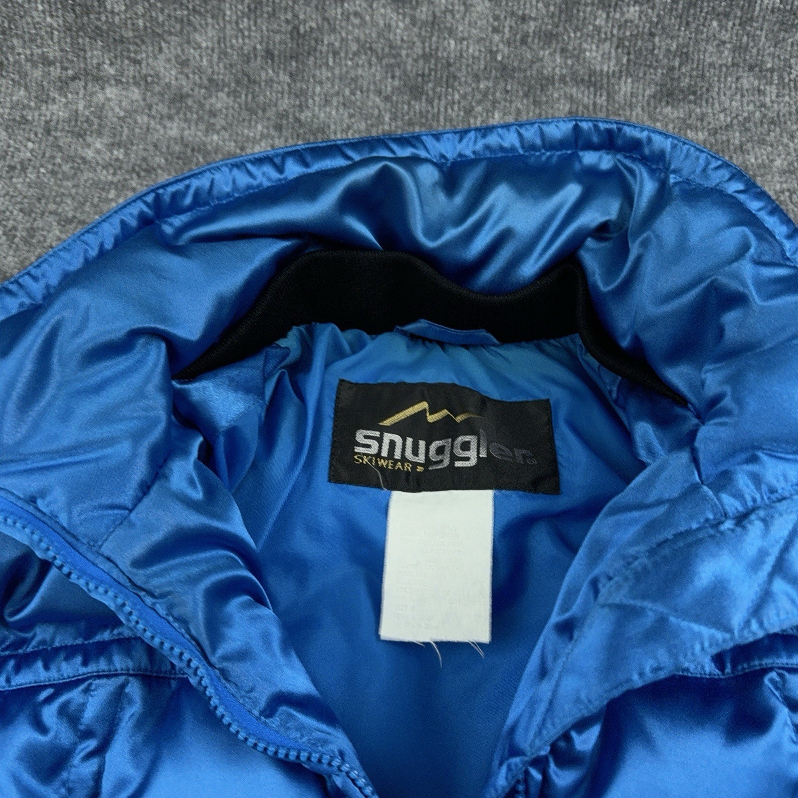 Vintage 80s 90s Snuggler by Kaelin Shiny Blue Down Puffer Ski Jacket US6