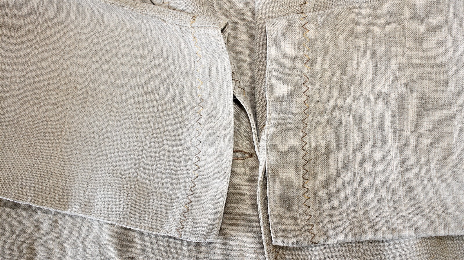 Vintage 80s JC CASTELBAJAC „KO & CO” greige linen coat 42FR 10US made in France