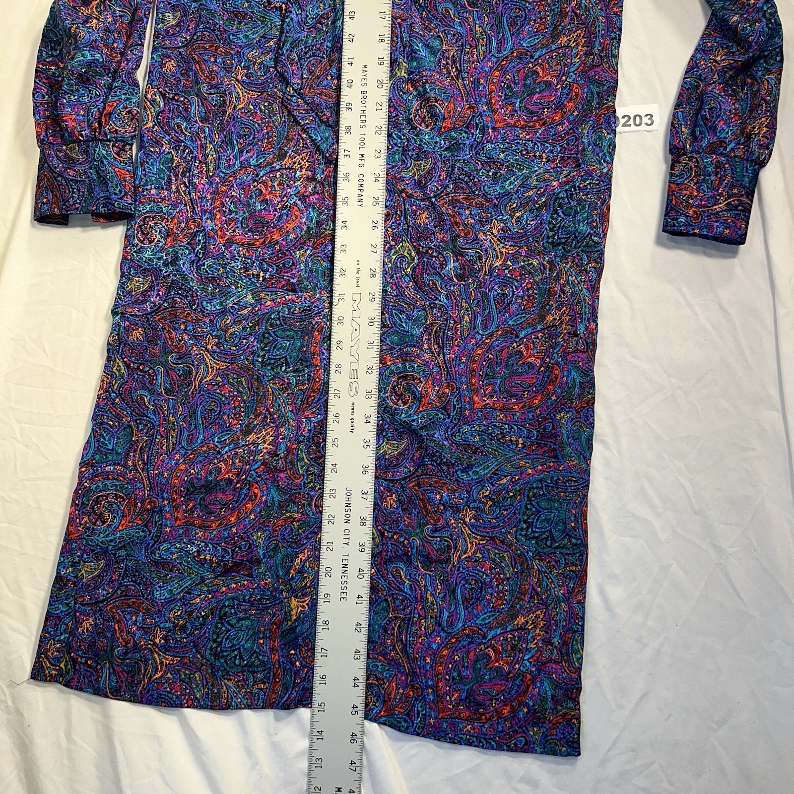Willi Of California VTG Paisley Dress Sz 8