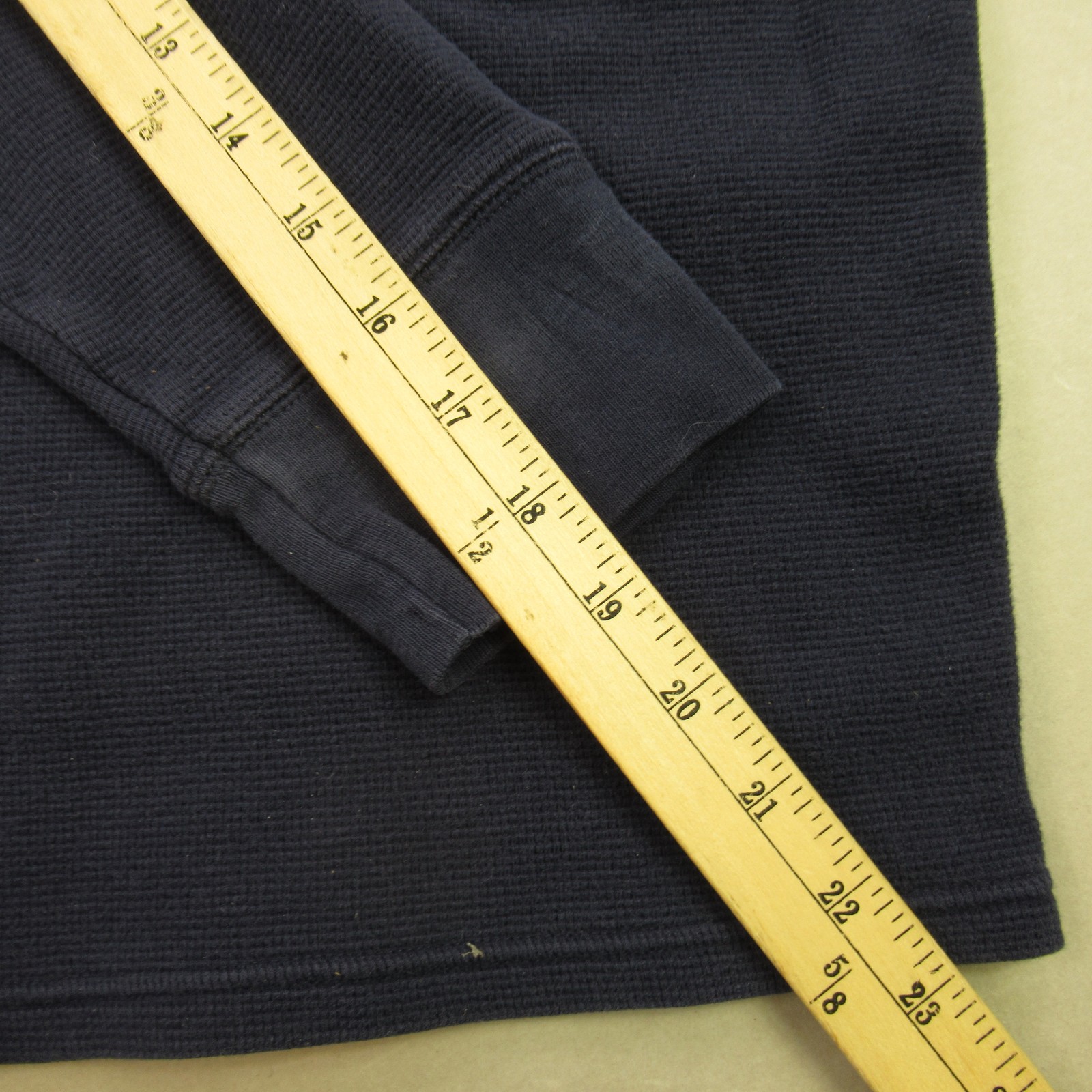 Polo Ralph Lauren Men’s Thermal Waffle Knit Sleepwear Shirt Navy Blue Size L