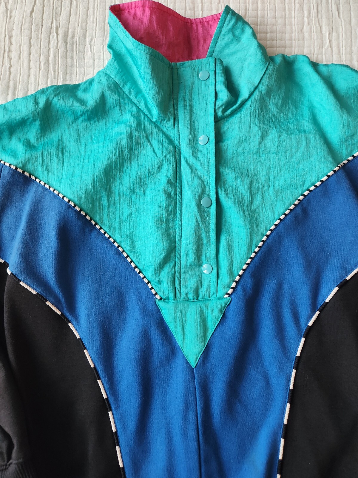 Vintage 90s Lavon Pullover Windbreaker Half-Zip Track Jacket Women’s Medium