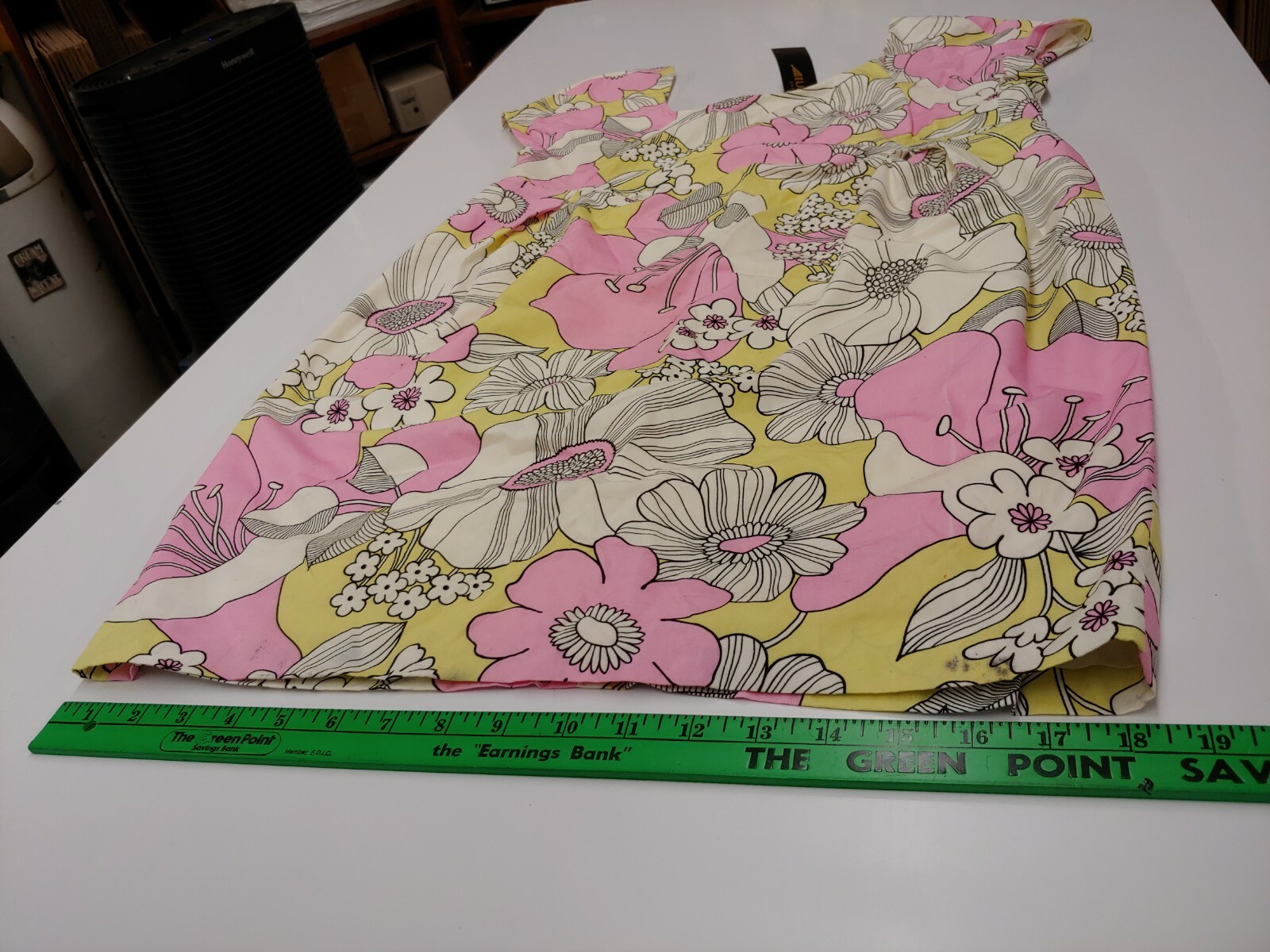 Uffizi Magnolia Sateen Sundress Pink & Yellow Floral Psychedelic Print Size 46