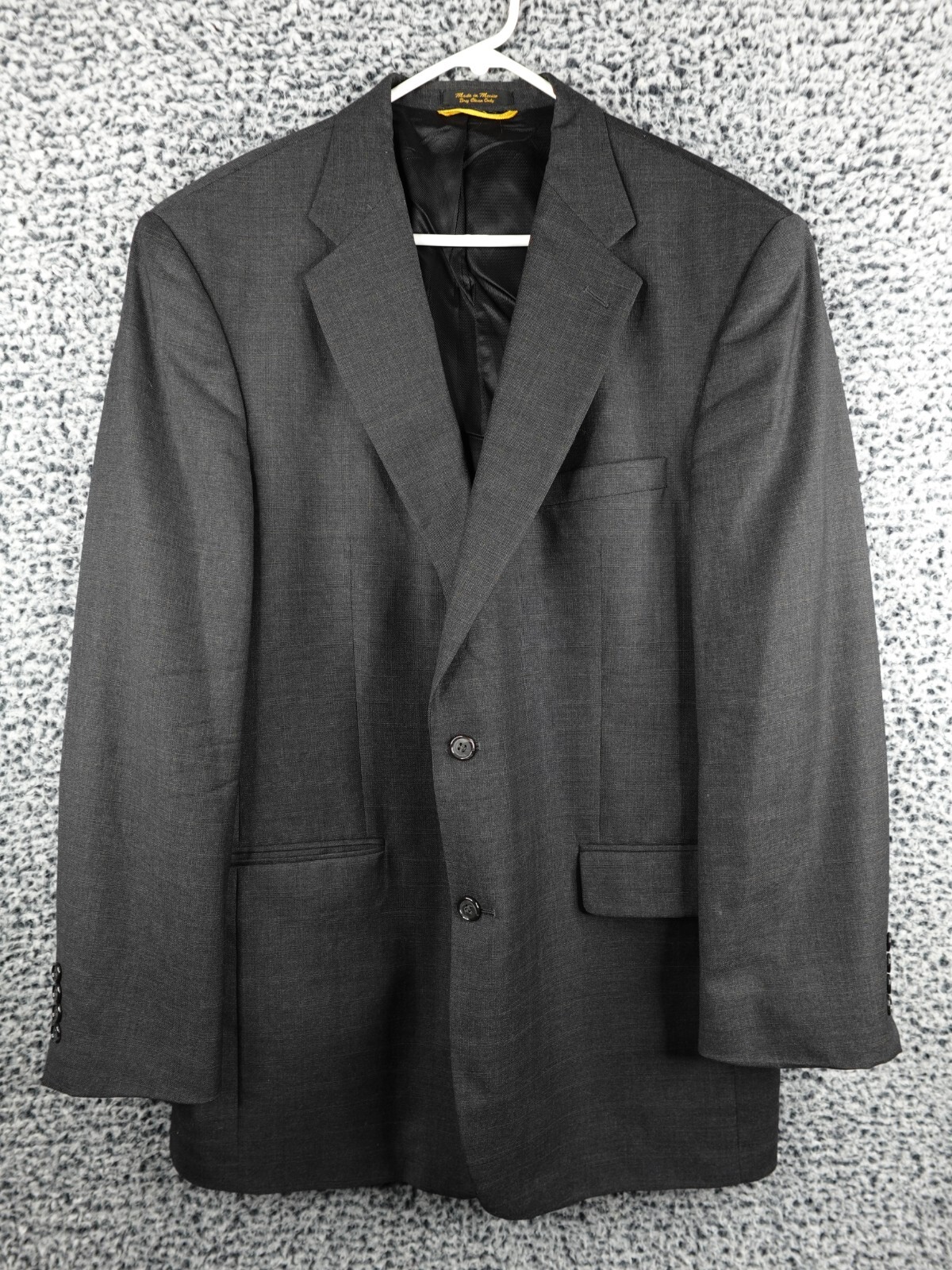 Bill Blass Black Label Meier & Frank Wool Sport Coat 44L Dark Gray