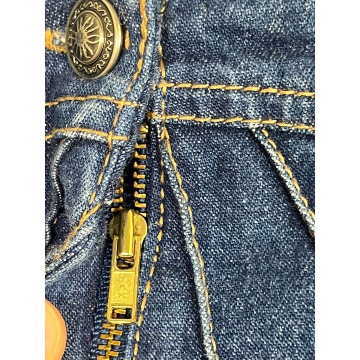 Retro Denim Jean Skirt 10 Boho Indie Festival Western Cowgirl Country Concert