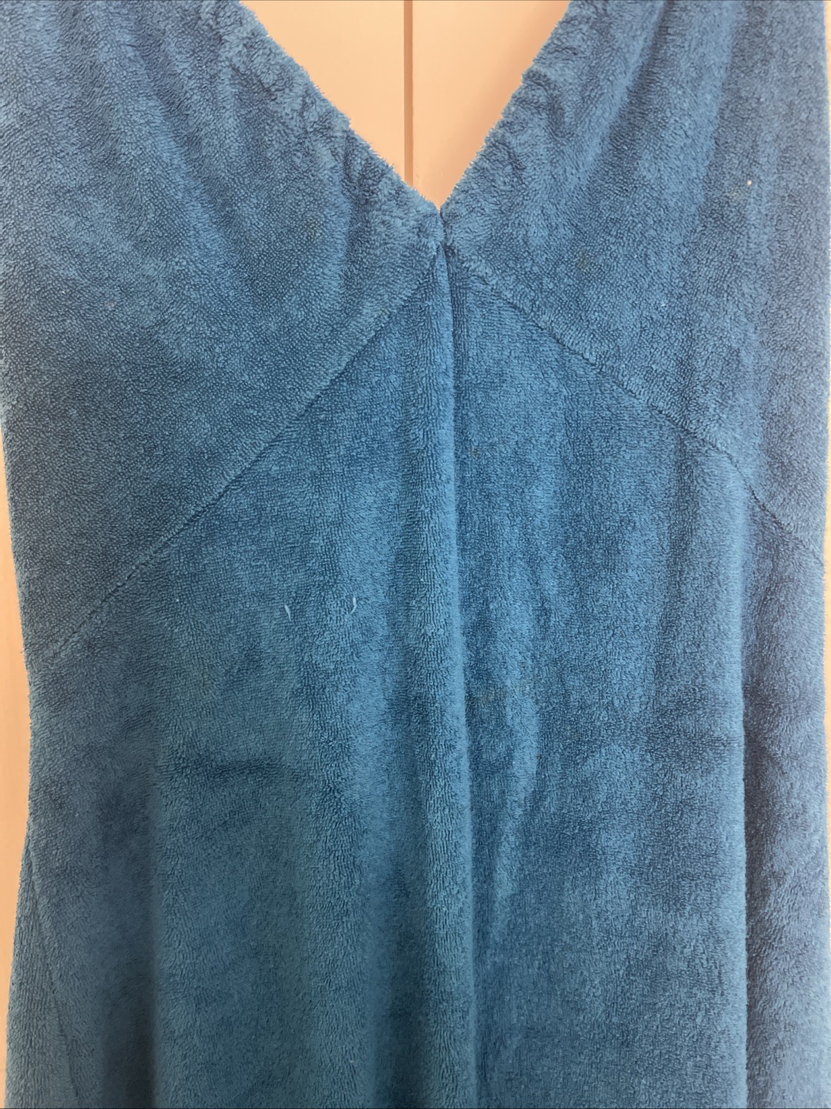 Gertrude Davenport Blue Terry Cloth Vintage Jumpsuit