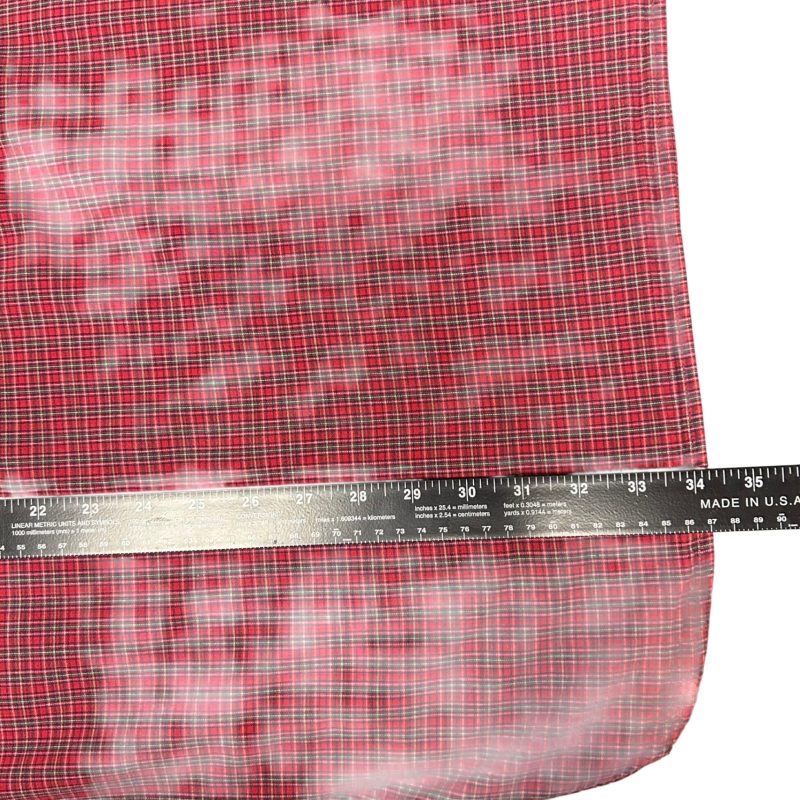 Disney Store Winnie the Pooh Nightshirt L/XL Red Plaid Eeyore Vintage Sleepwear