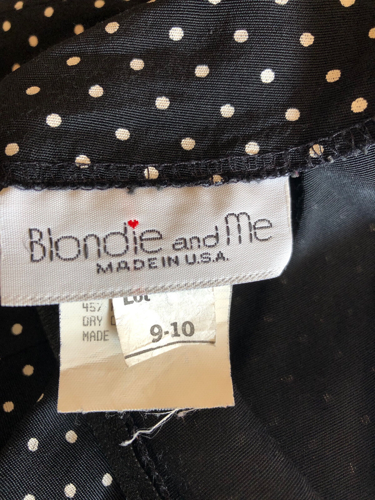Blondie and Me Retro Vintage Style Halter Neck Pencil Polka Dot Dress Size 9-10