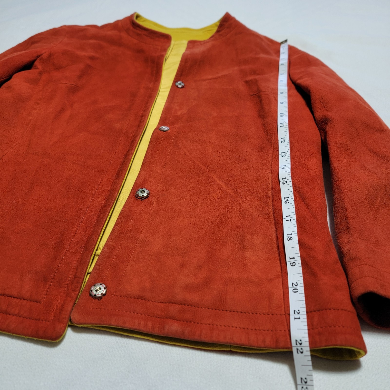 Vintage 70’s Paprika Orange Suede Jacket Women Size S