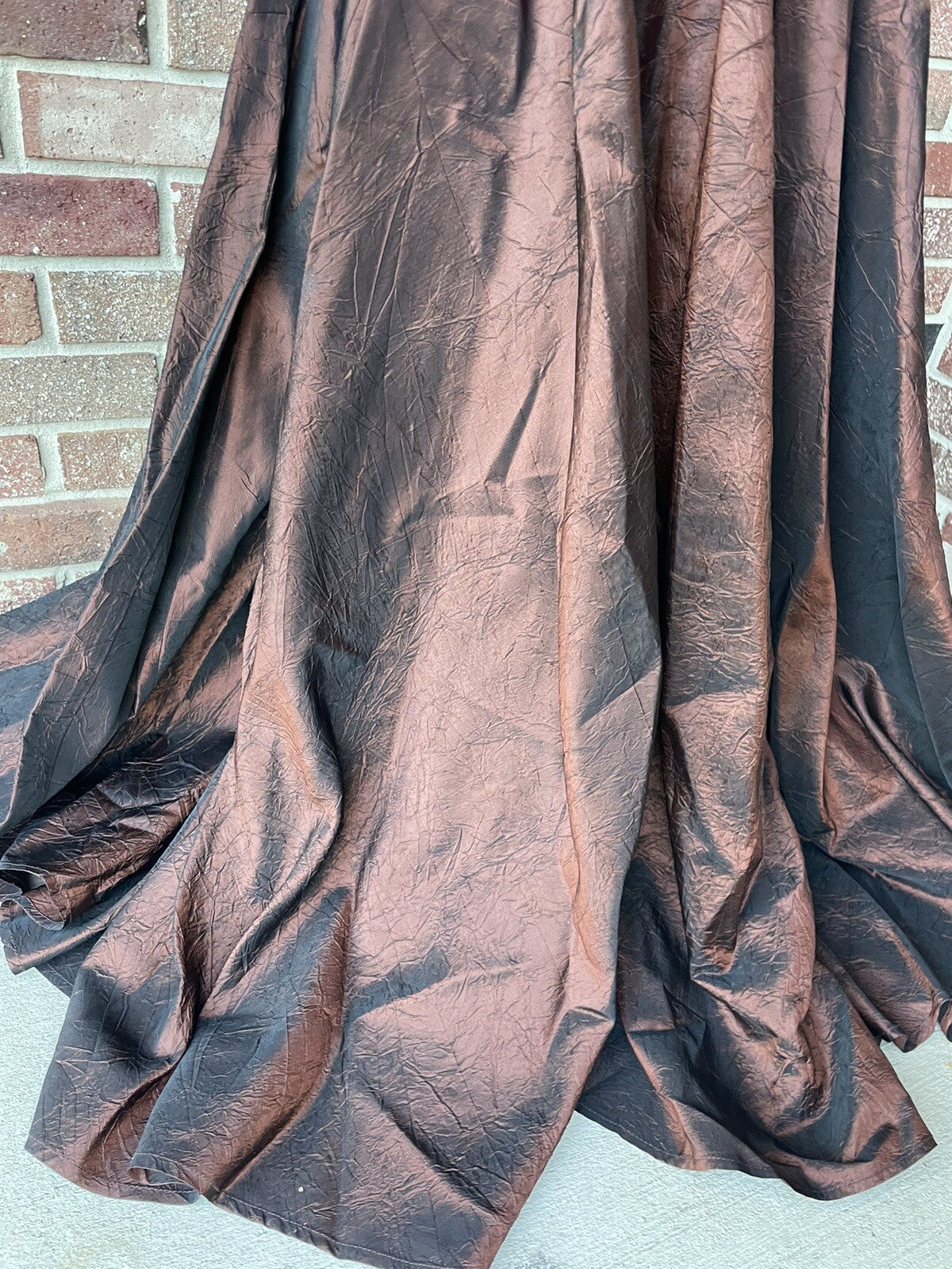 VTG Brown Mauve Velvet Bonnie Strauss Gown Dress Sz 6