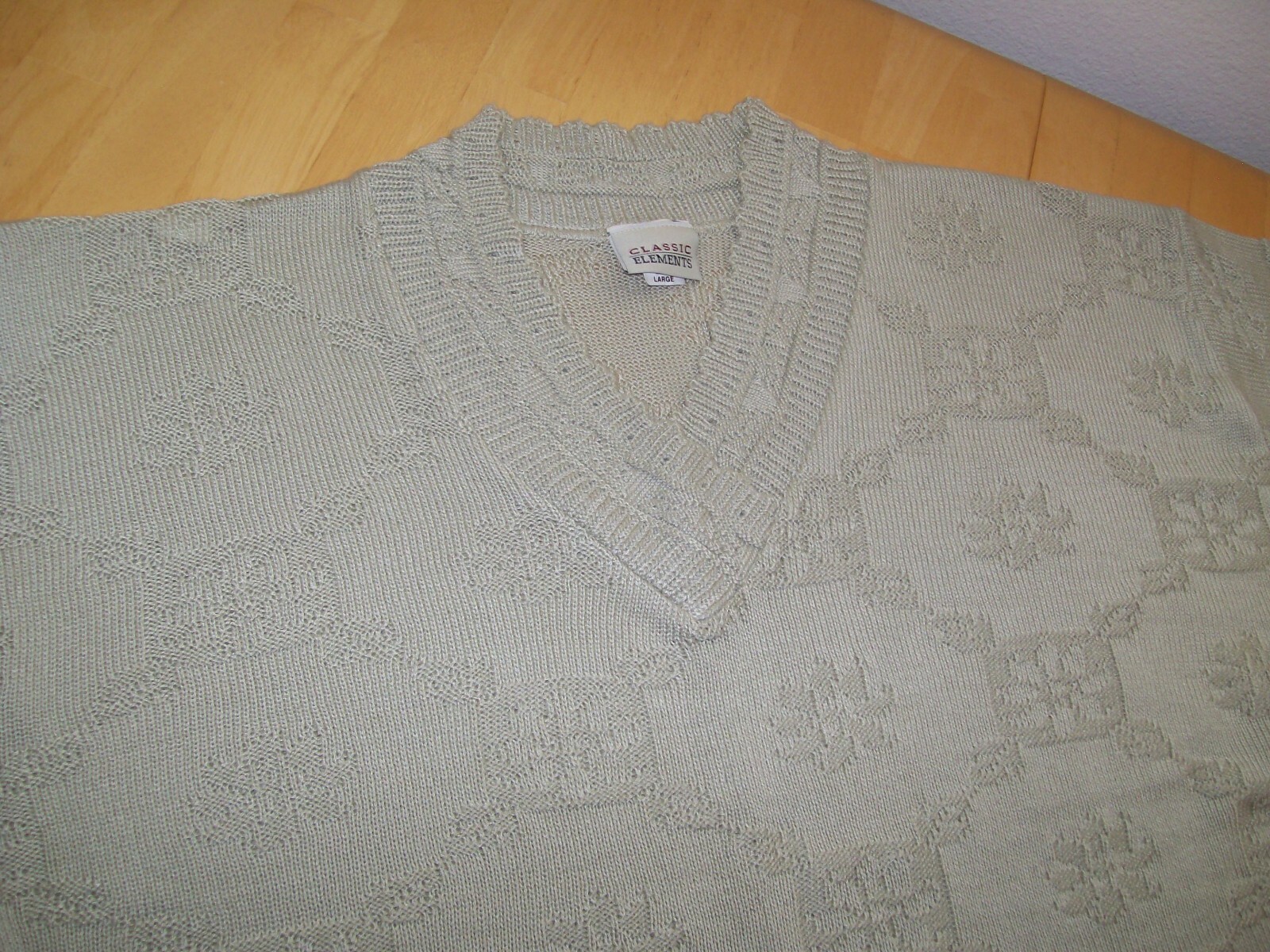 True Vintage 1990’s Classic Elements Textured Sweater Womens Large 90’s VTG